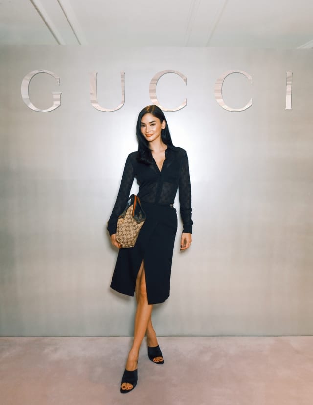 Pia Jauncey at the gucci cruise 2026 preview